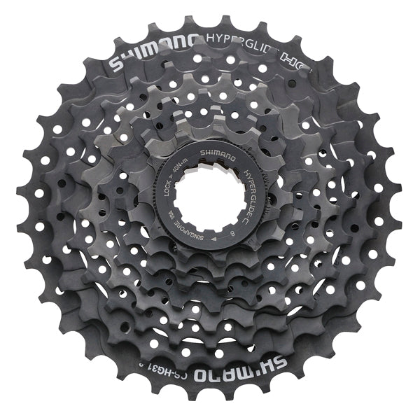 Cassette Shimano 8 velocidad Altus HG31 11-34T - Negro (Embalaje del lugar de trabajo)