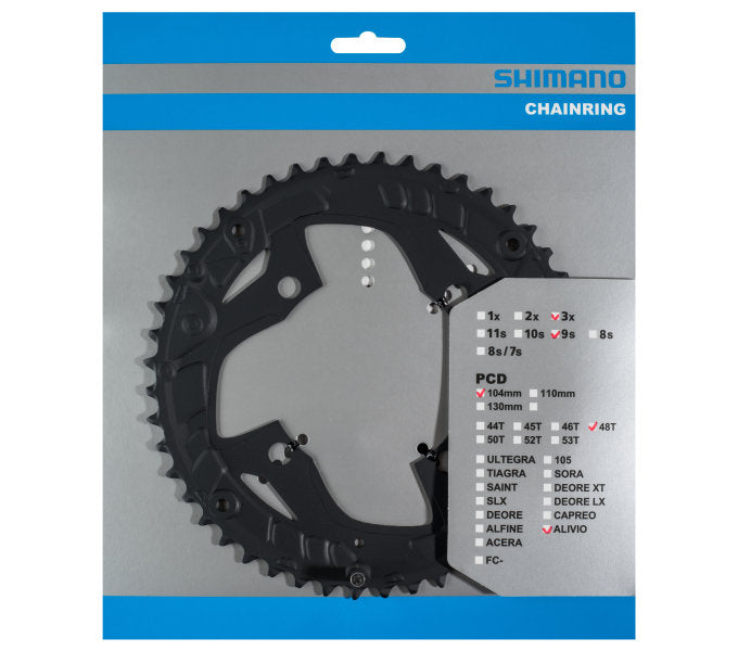 Shimano - Catena Top 48 Tands Alivio FC -T4060 9 Speed - Nero