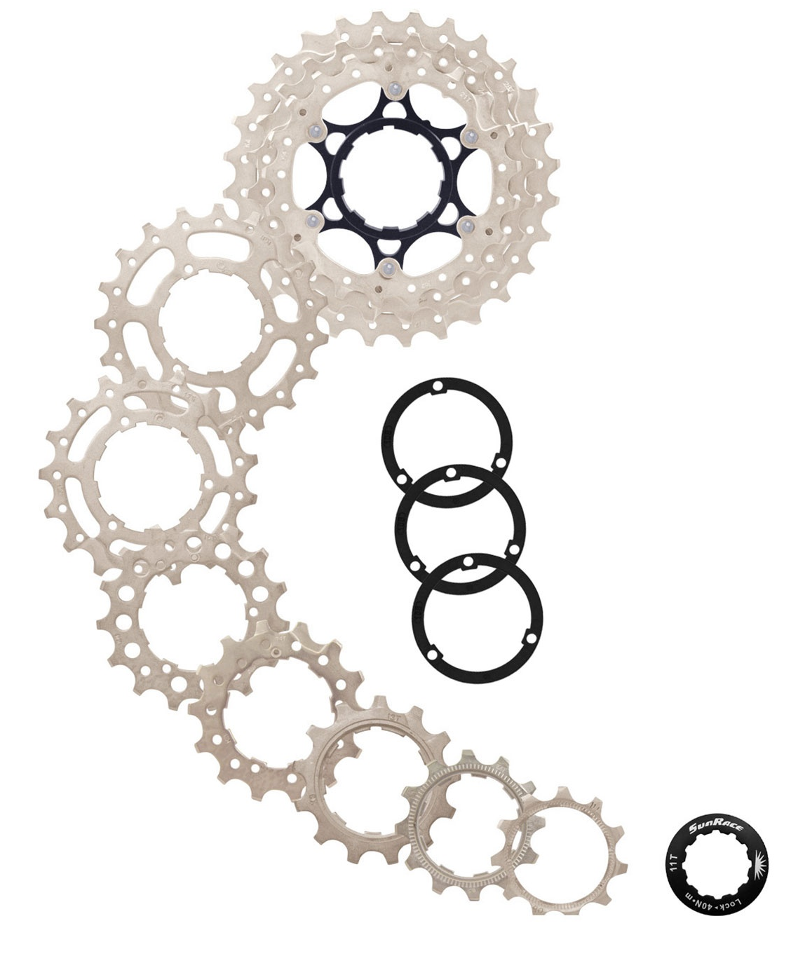 Cassette Sunrace 10 Velocidad 11-28T. CSRS0 SPUERA ALU SILVER
