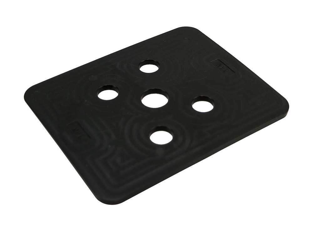 Piastra pressione Gb senza fessura 3mm nera; 144 pezzi per confezione | 144 pezzi - gb3491030144
