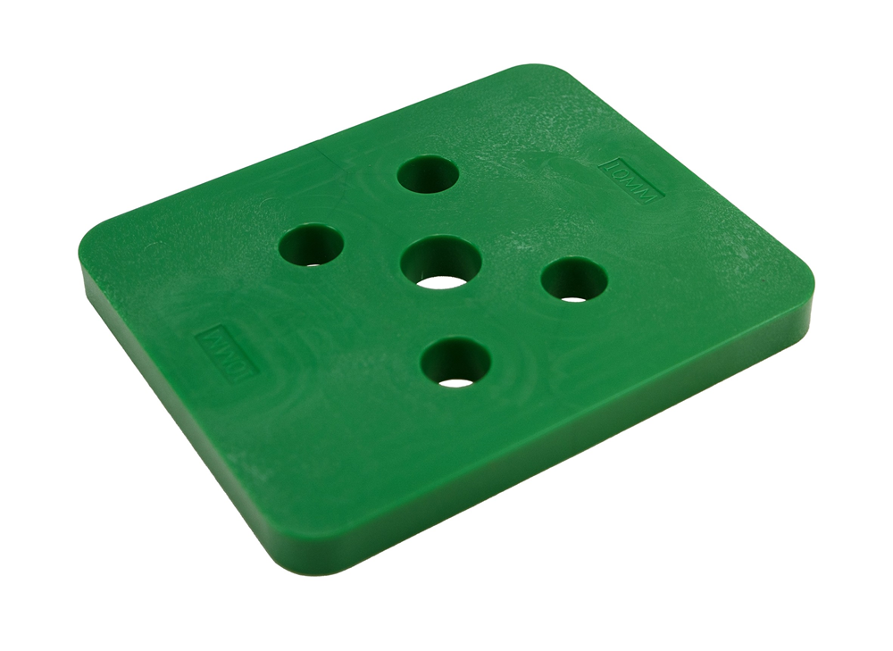Piastra pressione Gb senza fessura 10mm verde; 48 pezzi per confezione | 48 pezzi - gb3491100048