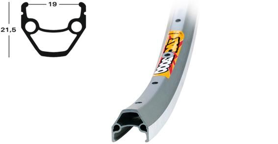 Ryde Rim Zac 2000 Alu DV 19-622 36h Plish.