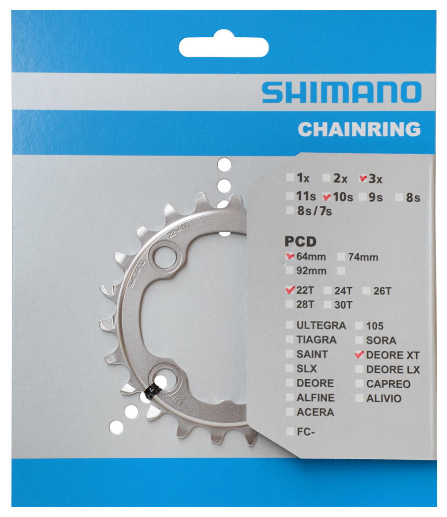 Shimano-Chaining Leaf 22t DEORE XT FC-M782 M672 22T-AN