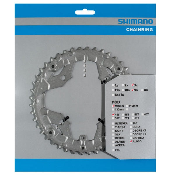 Shimano-Chain Top 44T Alivio FC-T4060-Silver (per 44-32-22t)