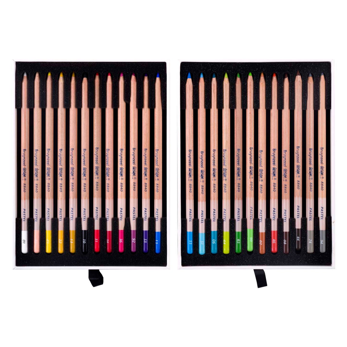 Bruynzeel Design Pastel Pencil Box, 24 colori