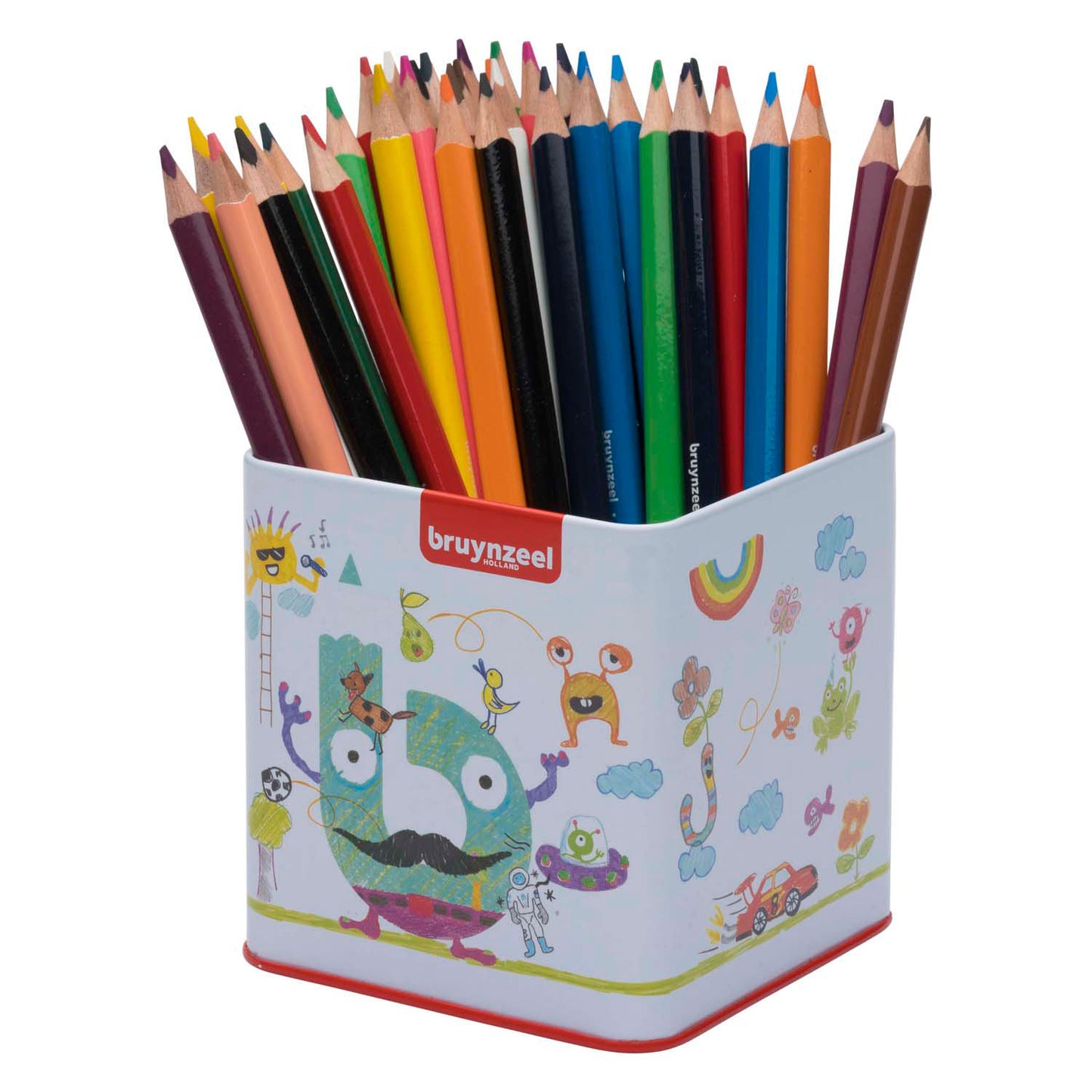Bruynzeel Triple color Pencil Blik con 48 colori