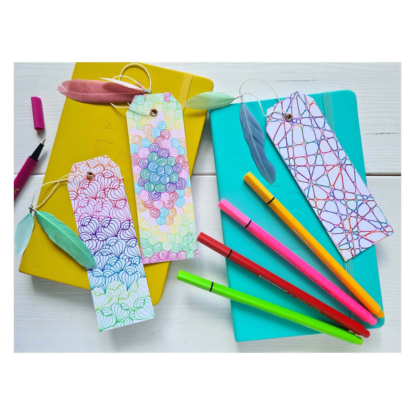 Bruynzeel Fineliner Set Neon pastel, 12 colores