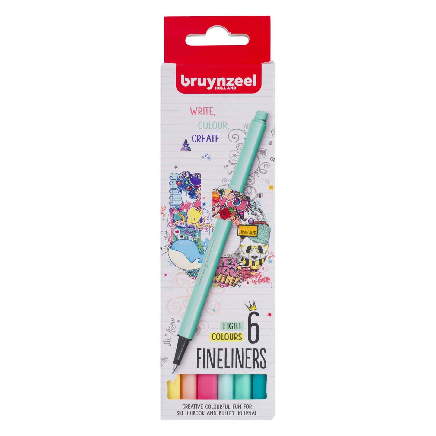 Bruynzeel Fineliner Set Light 6 Colori