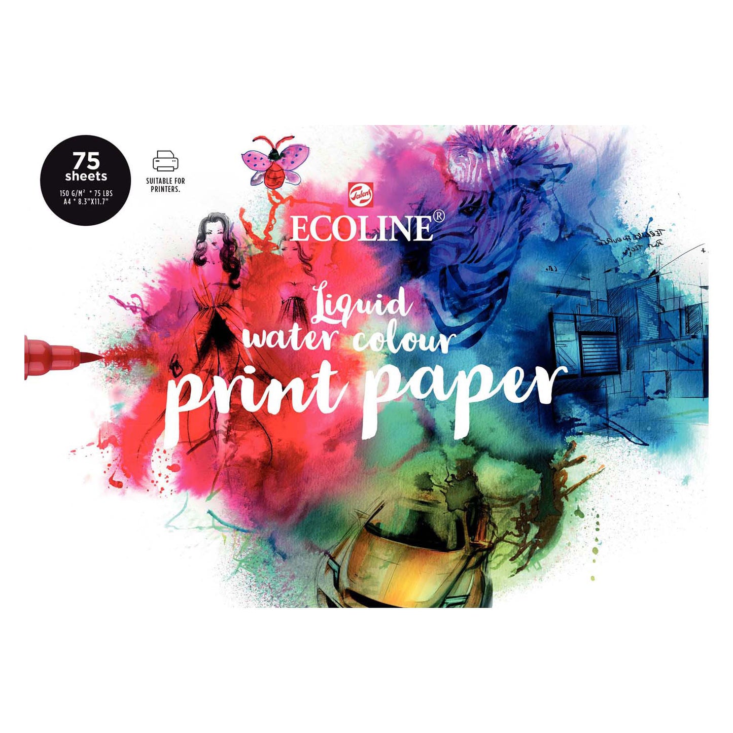 Carta di stampante per ecoline Bruynzeel, 21x29,7 cm (A4), 150 g M, 75vel