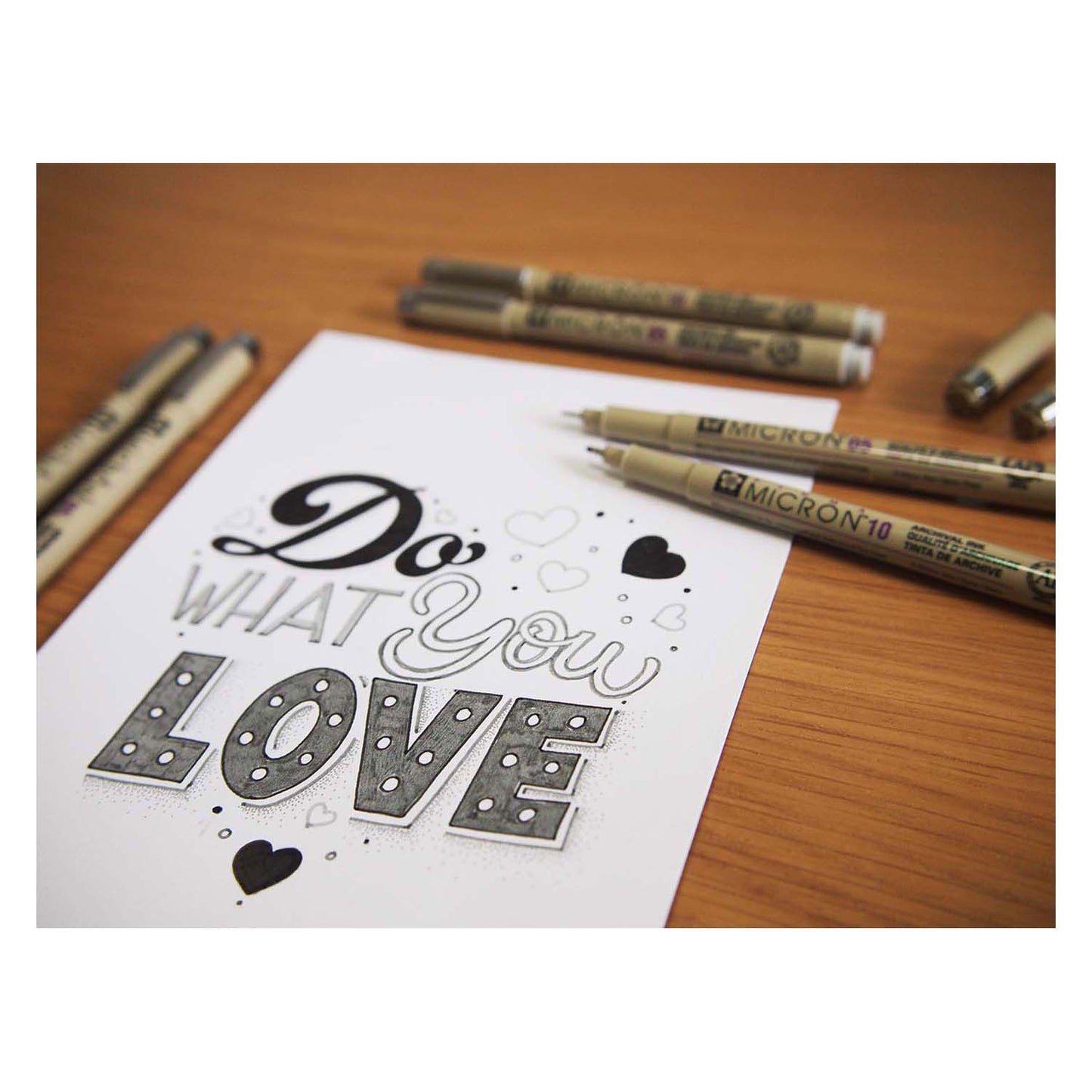 Sakura Pigma Micron Fineliner set 8 penna. (luce) raffreddamento grigio