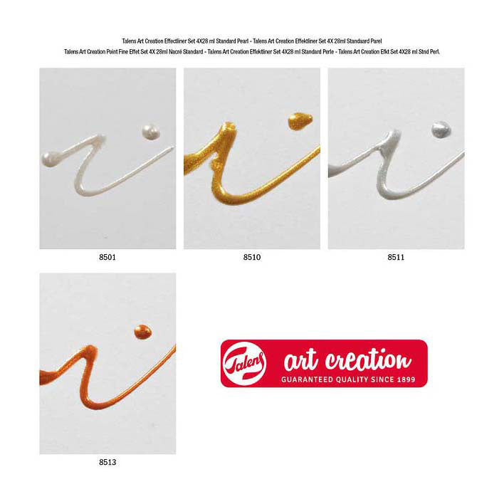 Talens Art Creation Effectliner Set 4x28ml Pearl Standard Pearl