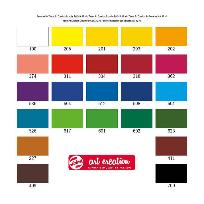 Creazione artistica Talens set 24x12ml 24x12
