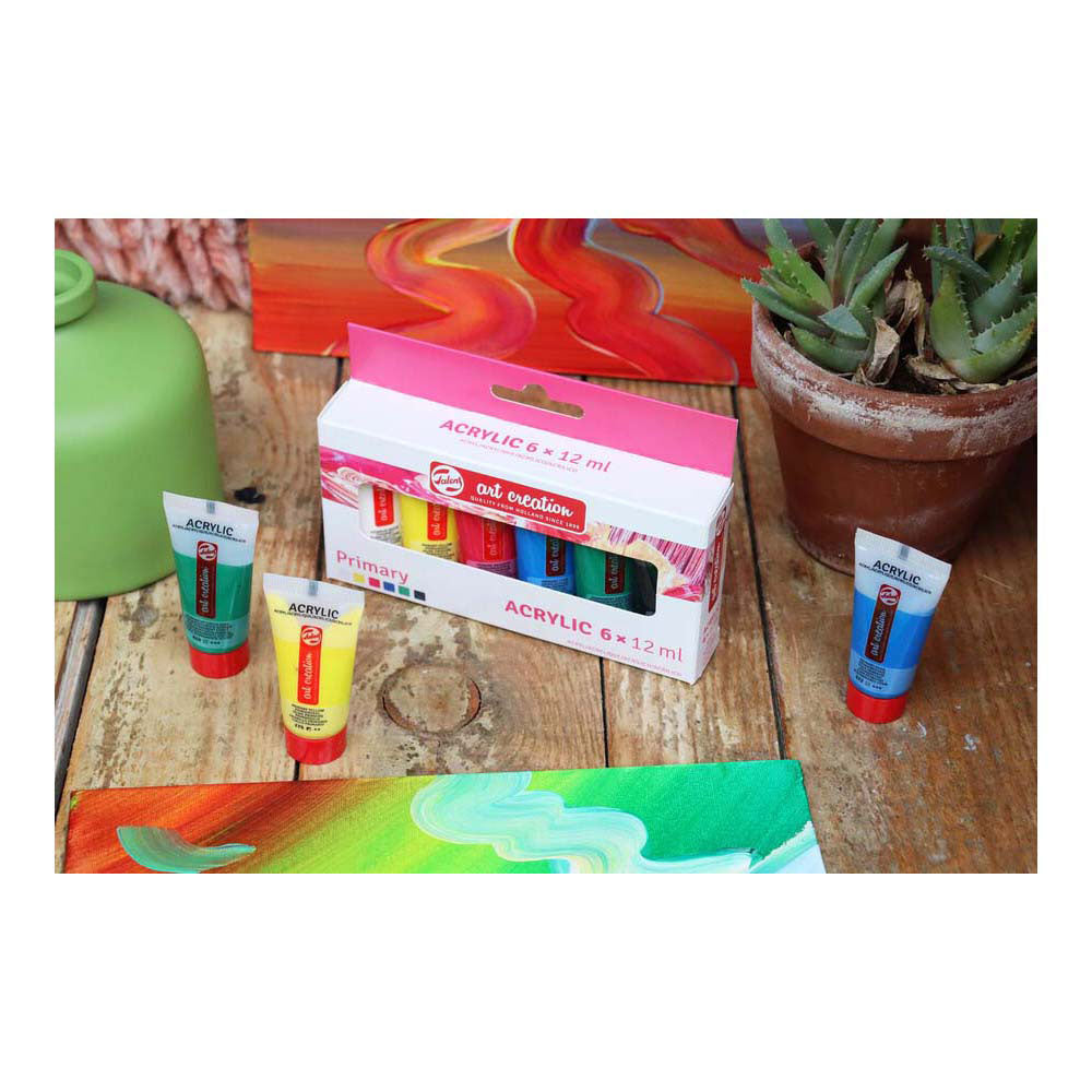Talens art creation acrylverf set primary | 6 x 12 ml