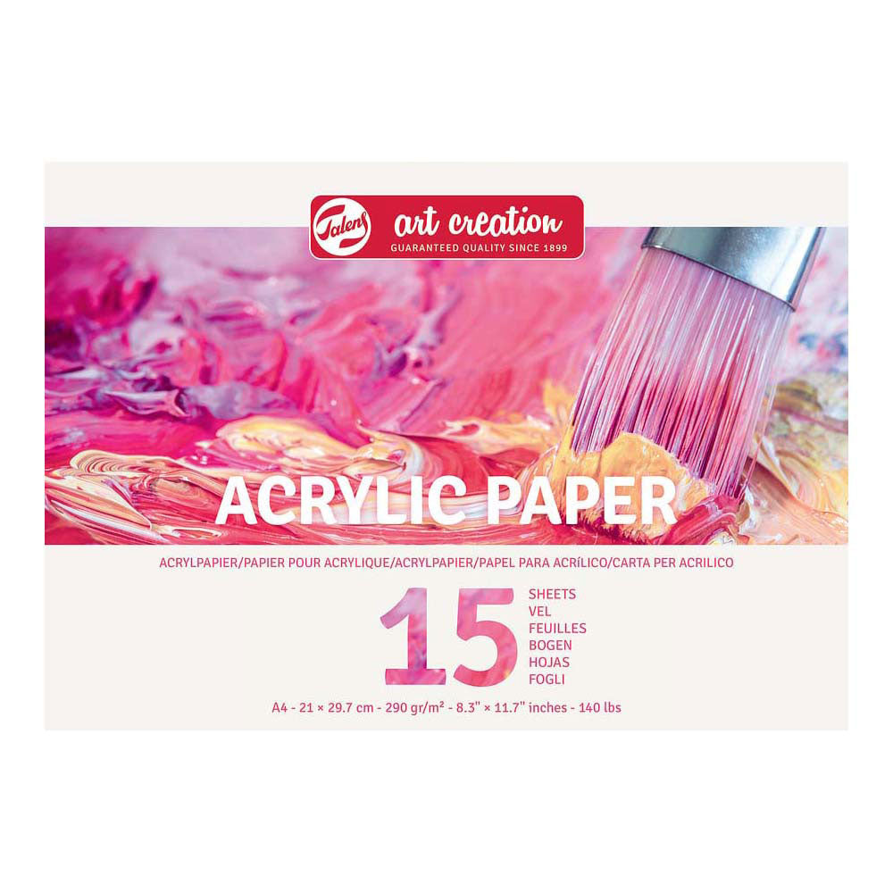 Talens Art Creation Paper acrílico A4 290 G 15 Hojas