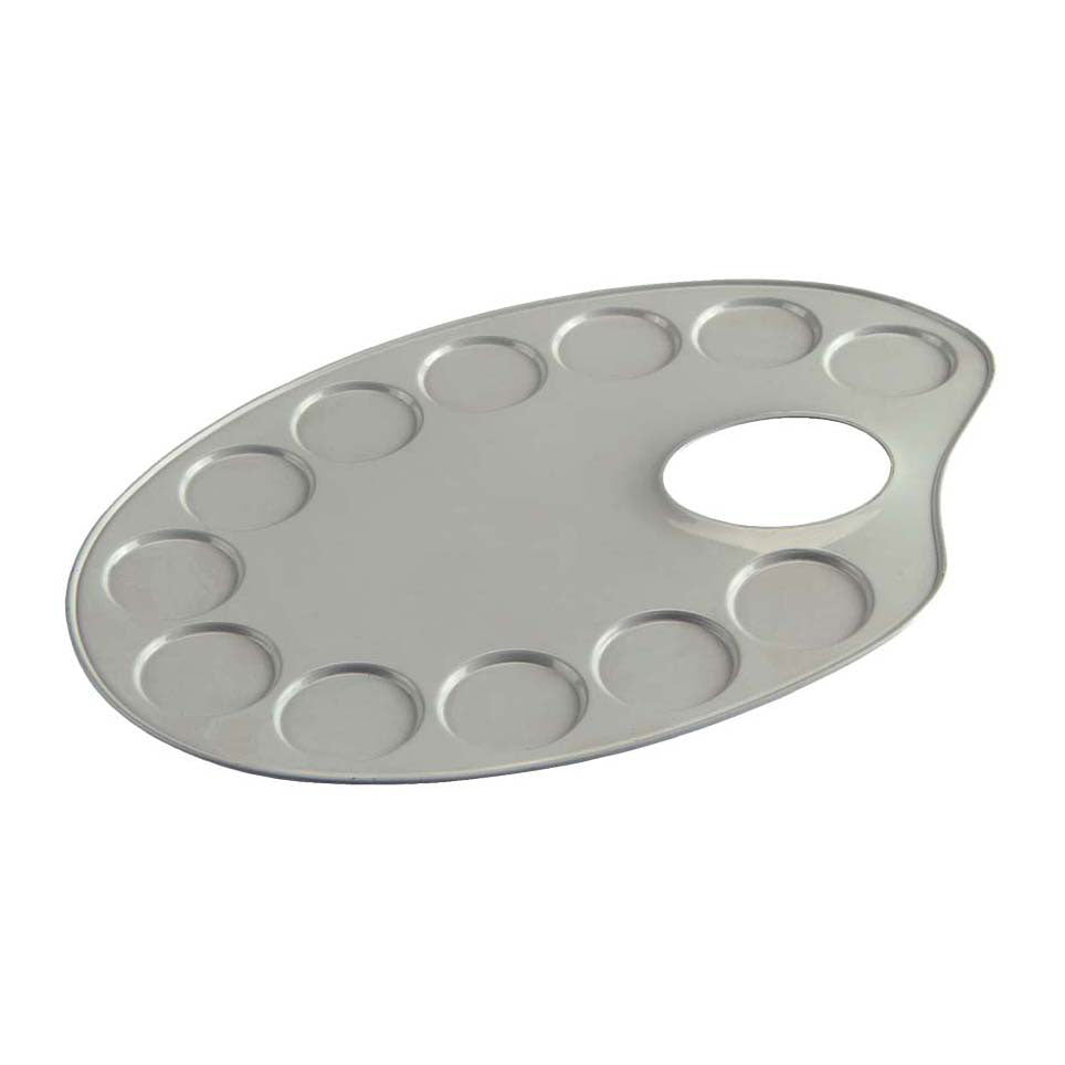 Talens Palet Metal Oval 12.6x18,5 cm