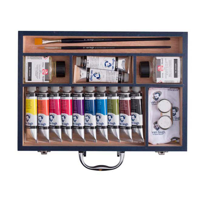 Van Gogh Oil Startersbox XL, 12x40ml e accessori
