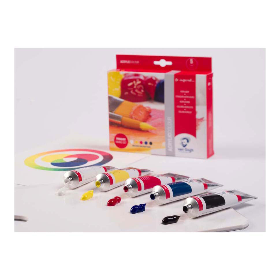 Van Gogh Acrilic Paint Primary Mix Set, 5x40ml