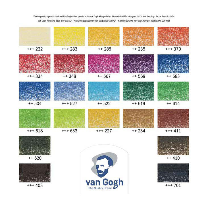 Van Gogh Basic set matite colorate con 24 colori