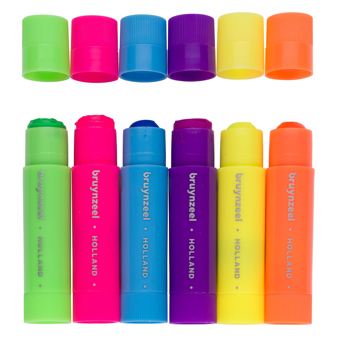 Bruynzeel plakkaatverf sticks set neon | 6 kleuren