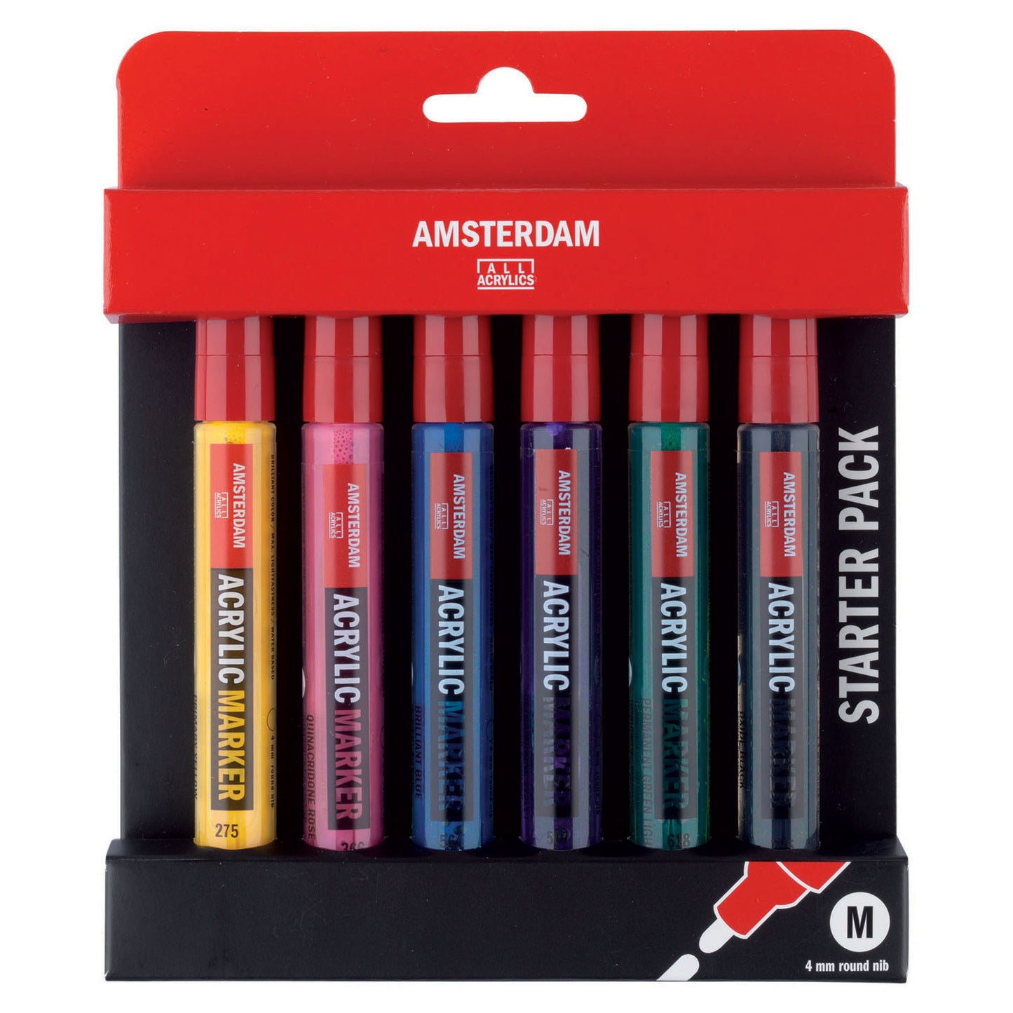Talens Amsterdam Acrilic Marker Basisset, 6dlg.