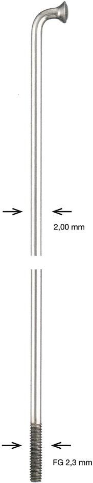 Raggio Alpina raggio inox 2x274 mm