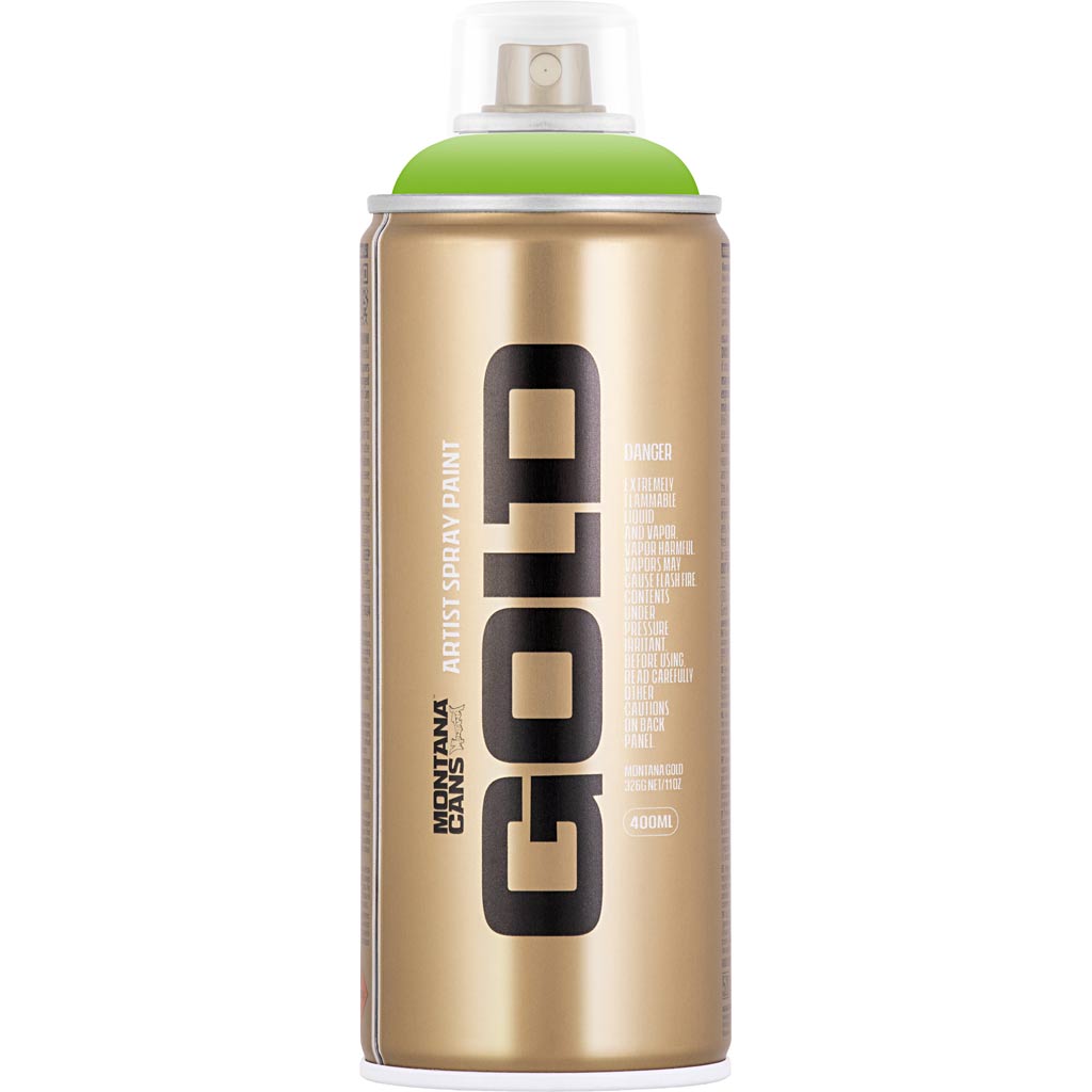 Pintura en aerosol Montana, verde claro, 400 ml 1 caja