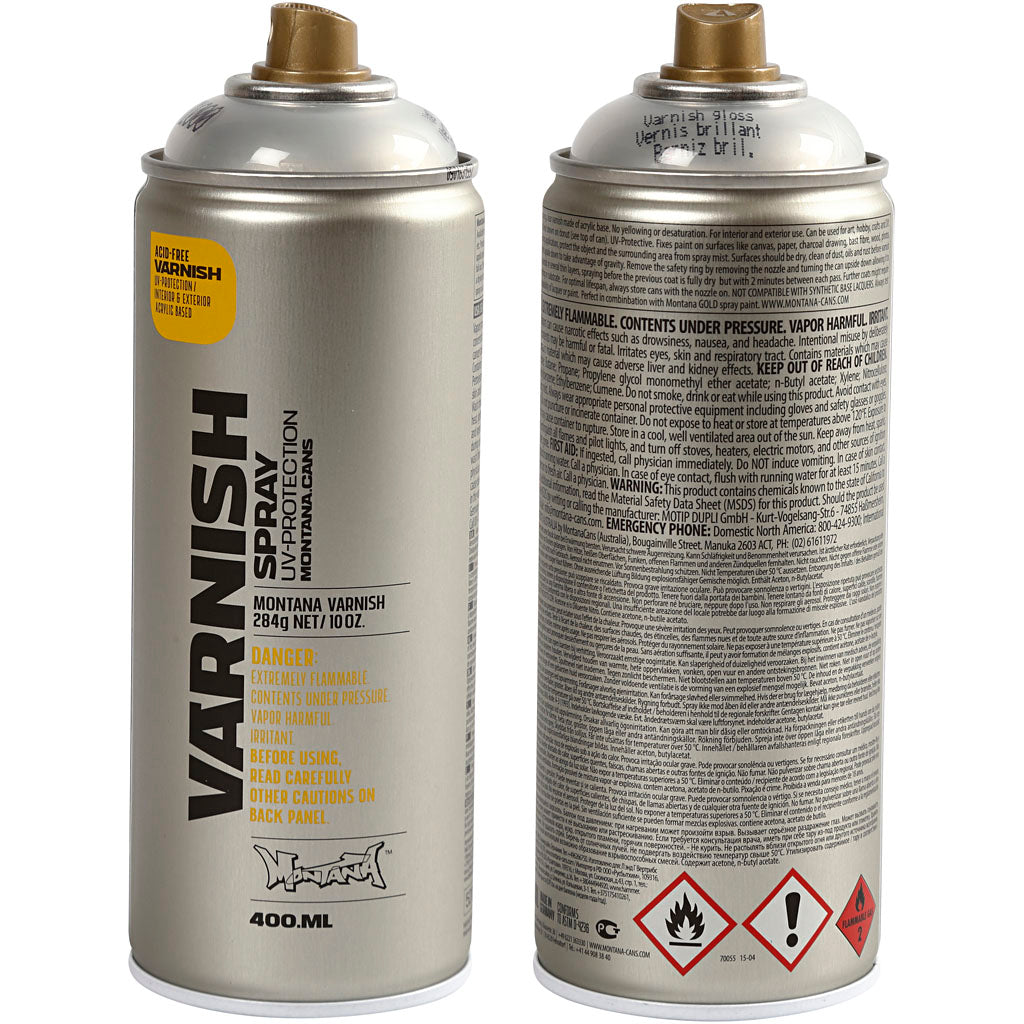 Varnica spray Montana, lucida, 400 ml 1 scatola