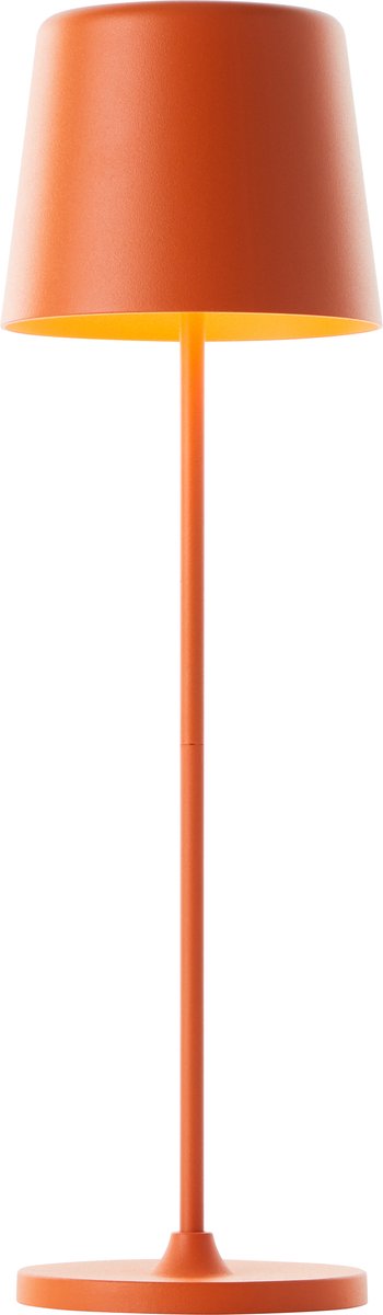 Brilliant kaami lámpara de mesa recargable - exterior - led 2w 3000k - 3 stepdim - ip44 - naranja