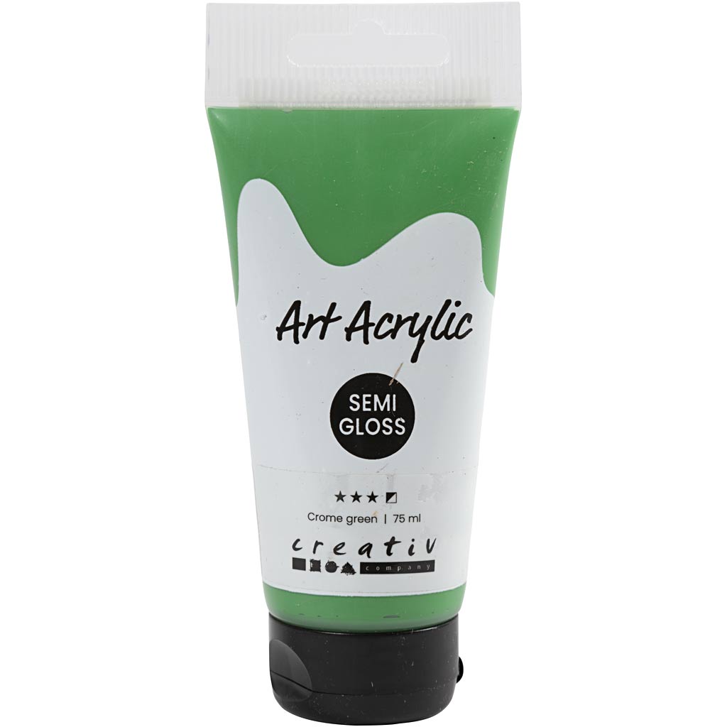 Creative Company Pigment Art Acrilic Paint Crome Green, 75 ml