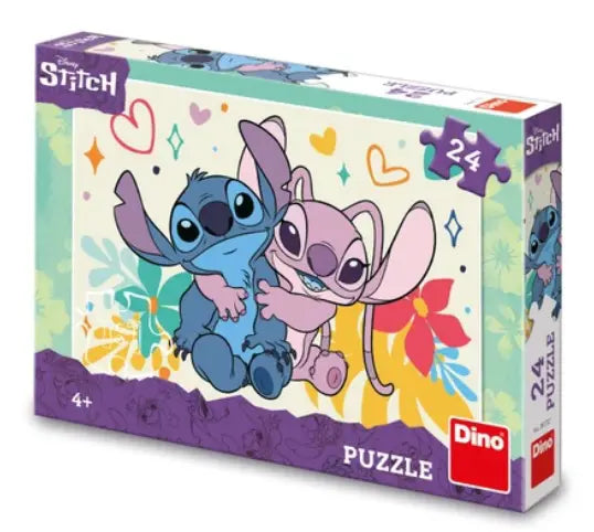 Dinotoys Dino Children's Puzzle Stitch and Angel 24 pezzi