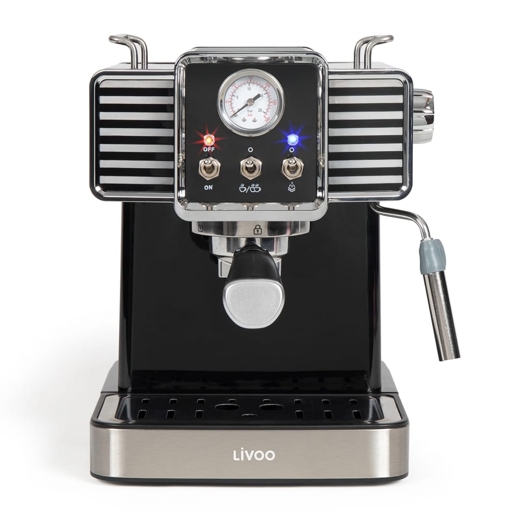 Livoo Livoo Espresso Máquina con leche Frother 1350 W 1.5 L Negro