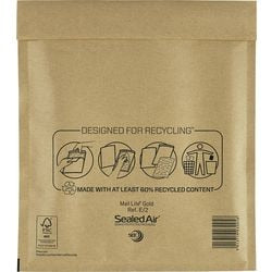 Busta tascabile sigillata aria e 2 oro 220 mm x 260 mm