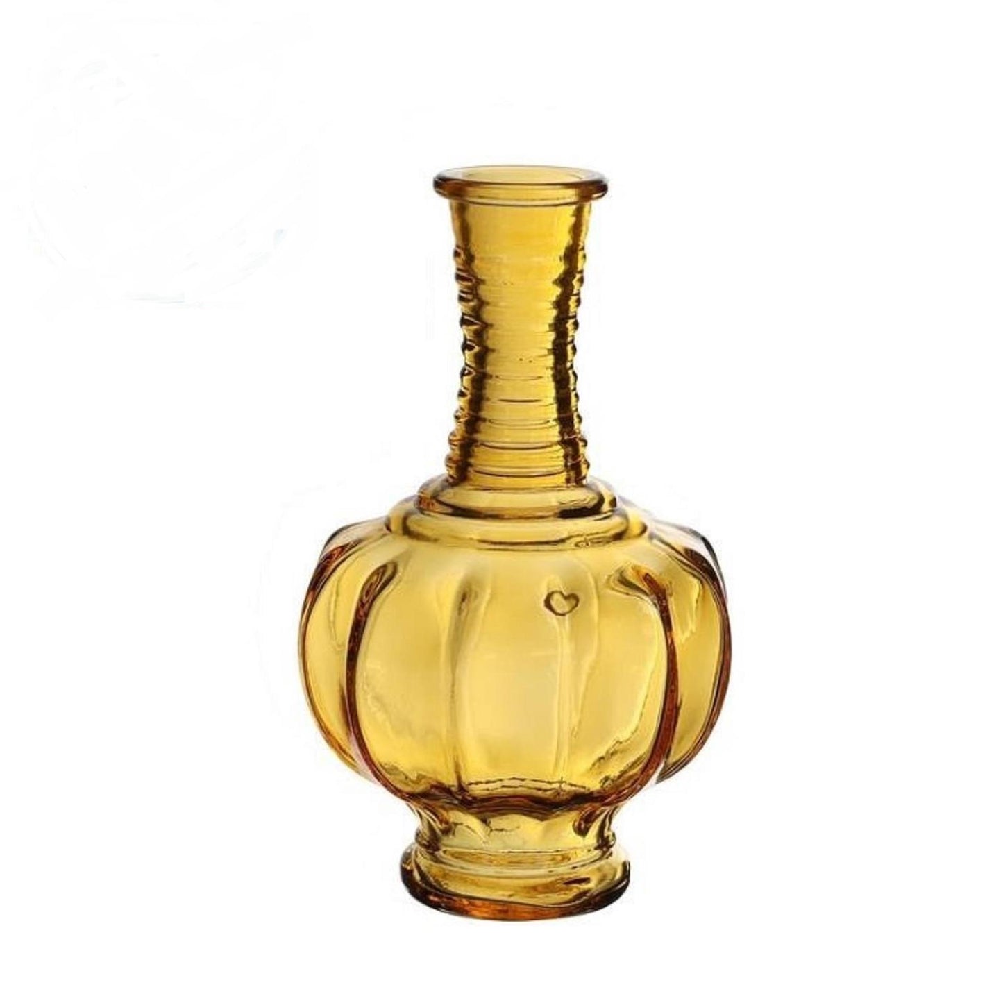 Ideas 4 estaciones jarrón botella trevi ocre ø9 h.15 cm