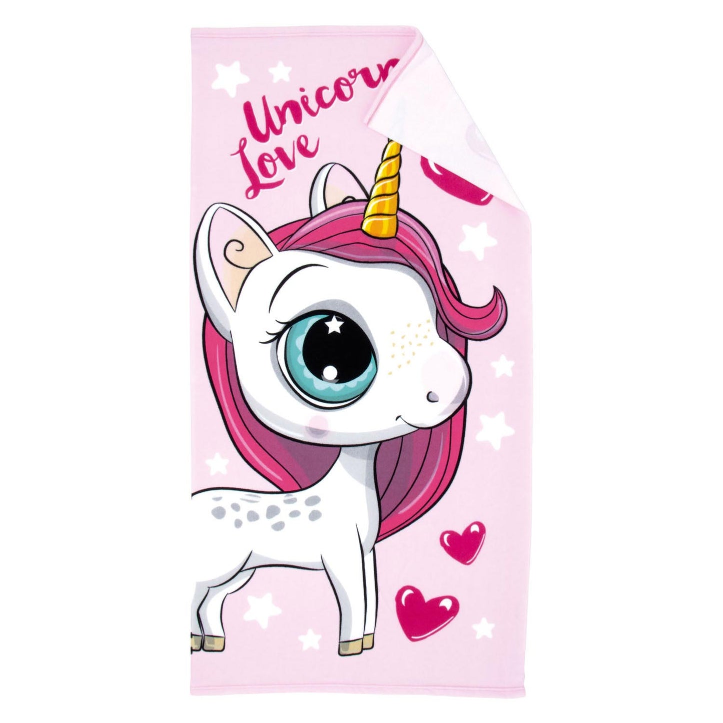 Asciugamano da bagno unicorno amore, 70x140