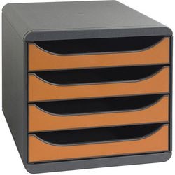Idearama big-box con 4 cassetti bianco o nero