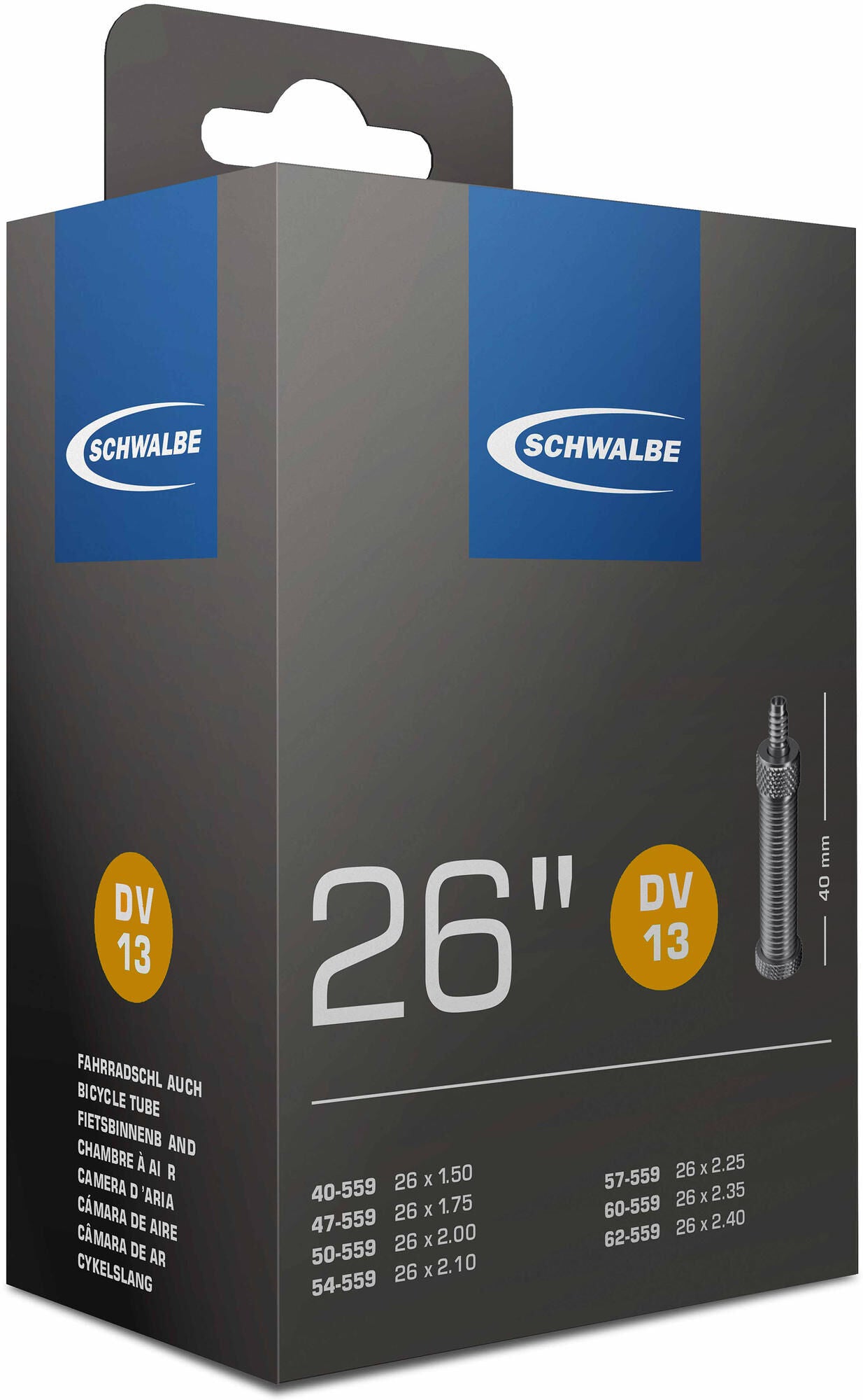 Schwalbe Tube #13 40 62-559 DV40 AUM