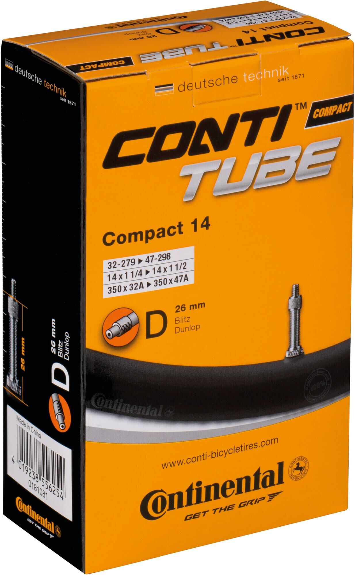 Continental Conti Tube Compact 14 32 47-279 298 D26