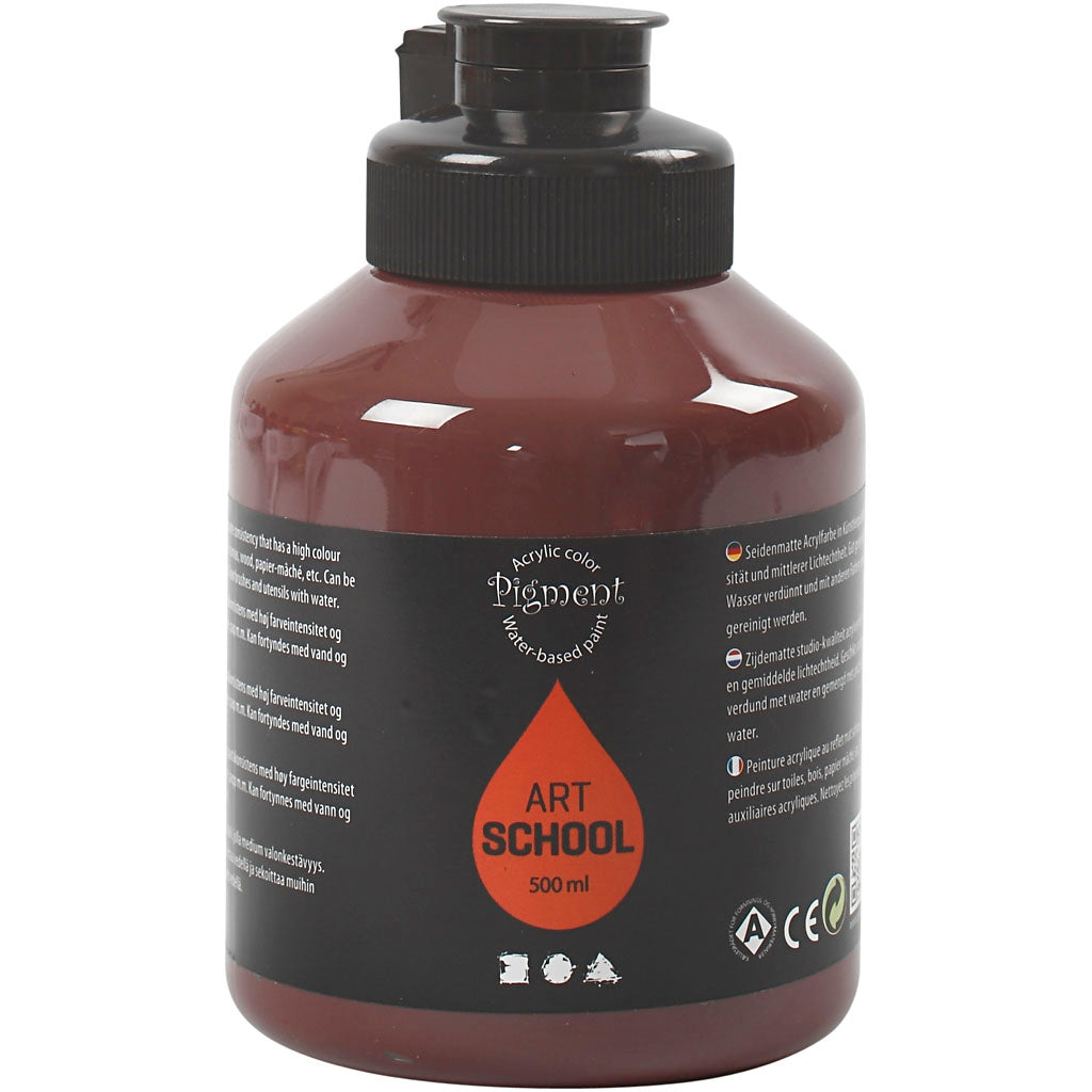 Creative Company Acrilic Paint, semi-gloss, copertura, bruciata, 500 ml 1 bottiglia