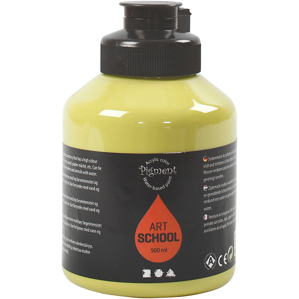 Creative Company Acrilic Paint, semi-glossy, semi-trasparente, kiwi, 500 ml 1 bottiglia