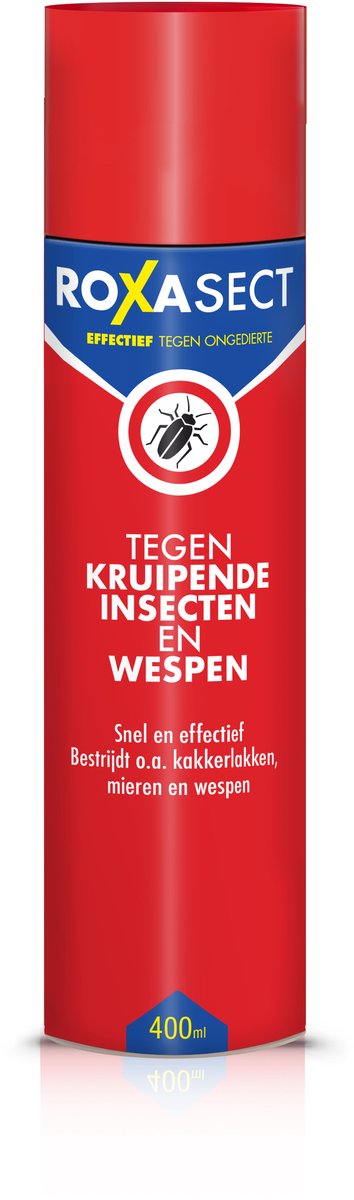 Roxasect spray contra insectos rastreros y avispas - spray contra insectos - control de plagas - spray contra insectos - 400 ml
