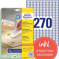 Etichette riadesive avery zweckform bianche