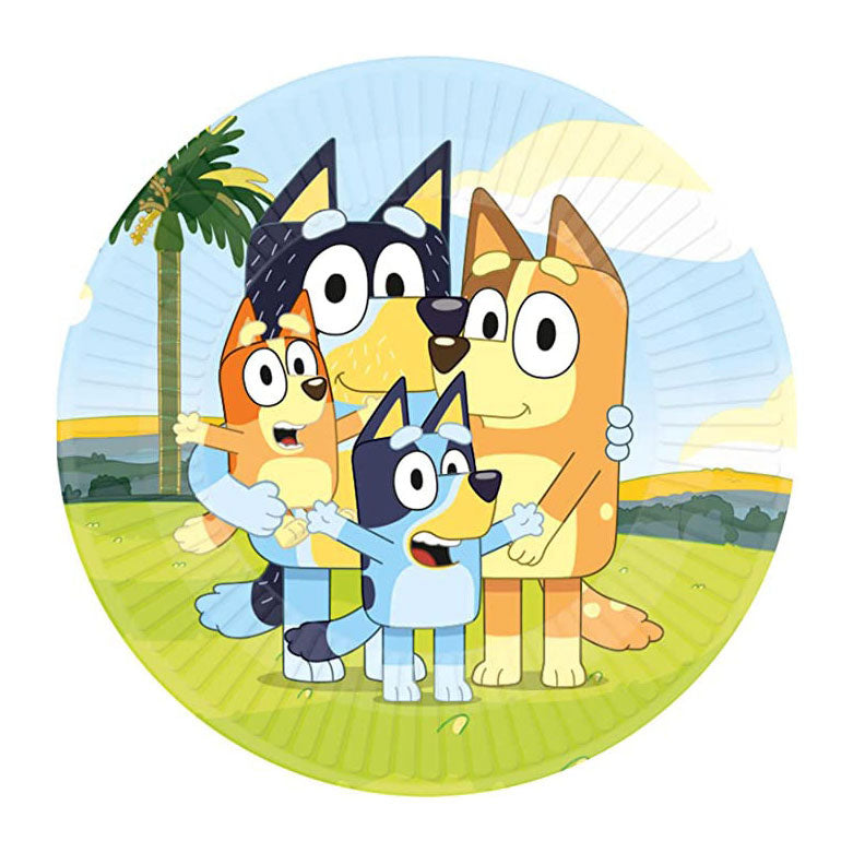 Piatti di carta Bluey, 8st.