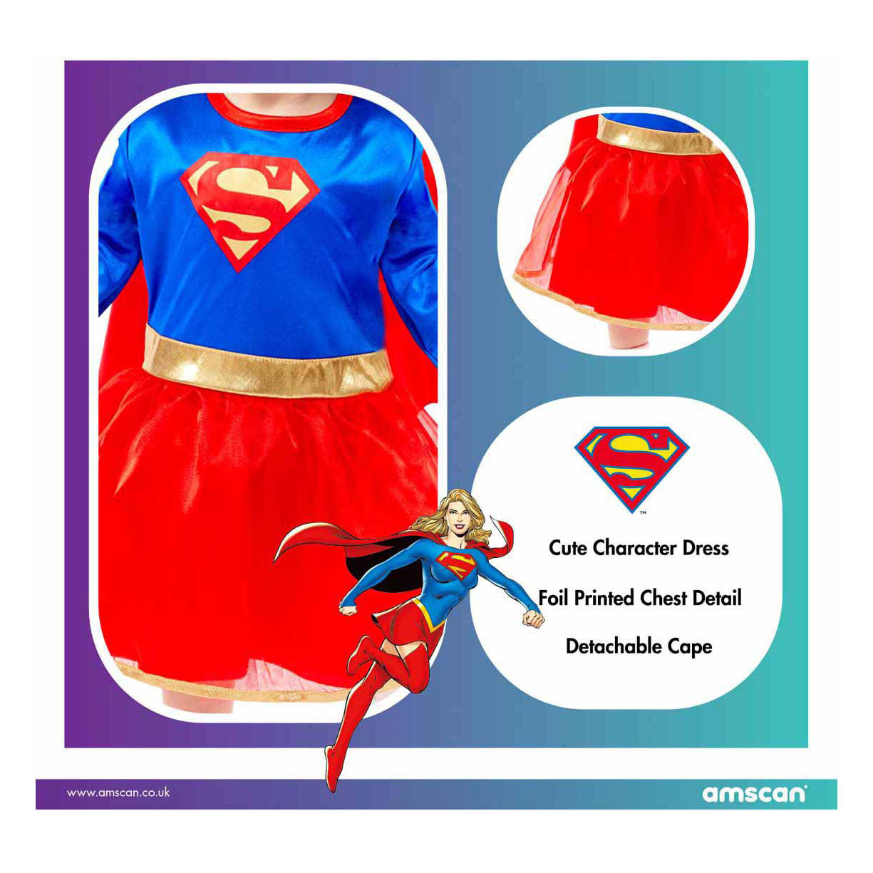Disfraz de Supergirl - 12-18 meses