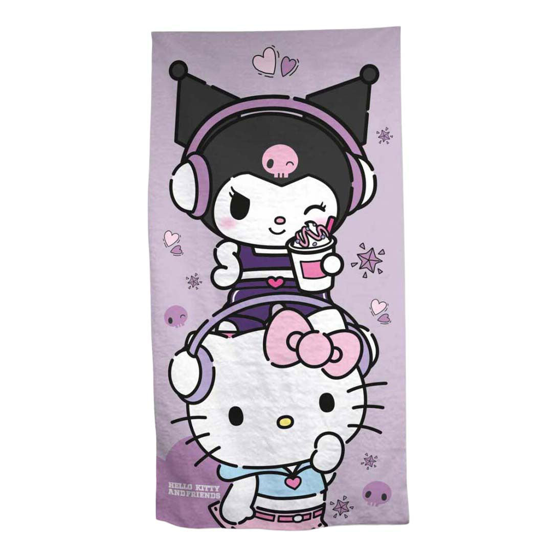 Telo mare Ty hello kit kuromi - 70x140 cm