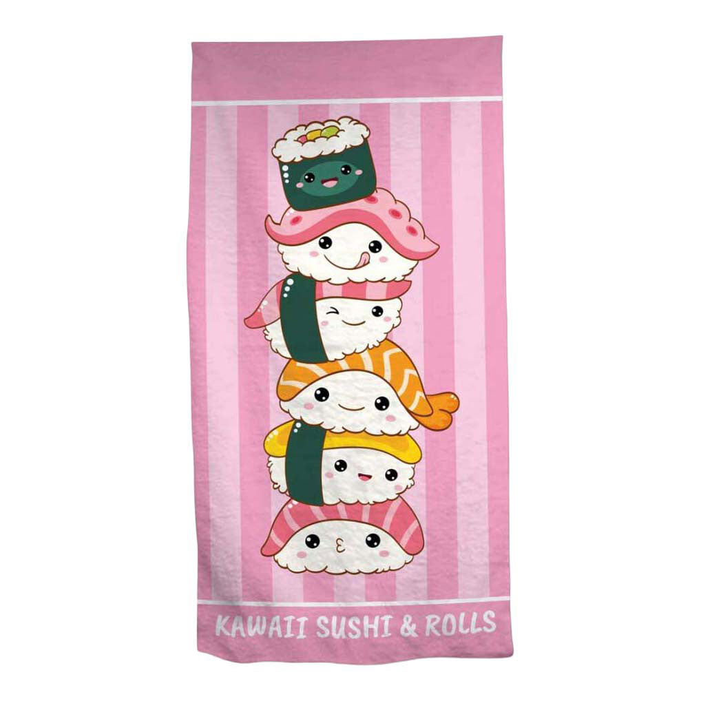 Telo mare Kawaii Sushi Rolls - 70x140 cm