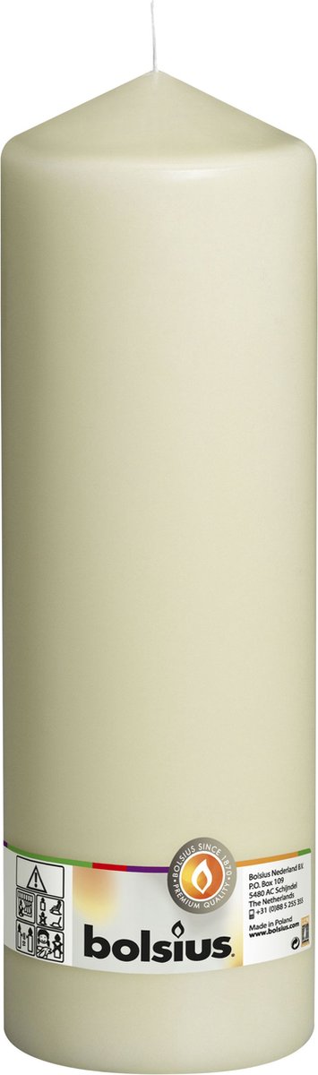 Vela bolsius 300 100mm marfil