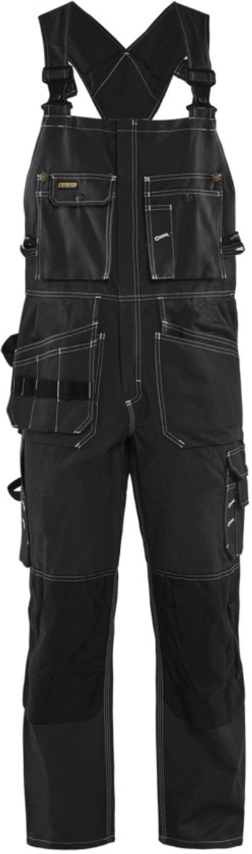 Blåkläder pantaloni con bretelle blaklader 2600-1370 - nero - c52