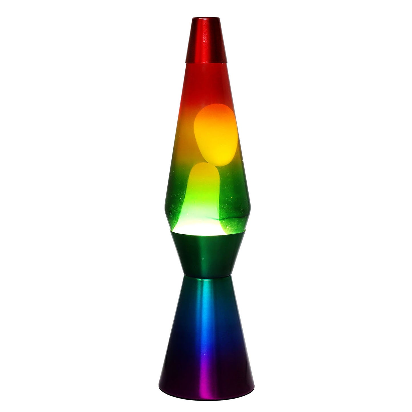 Lámpara de lava arcoiris