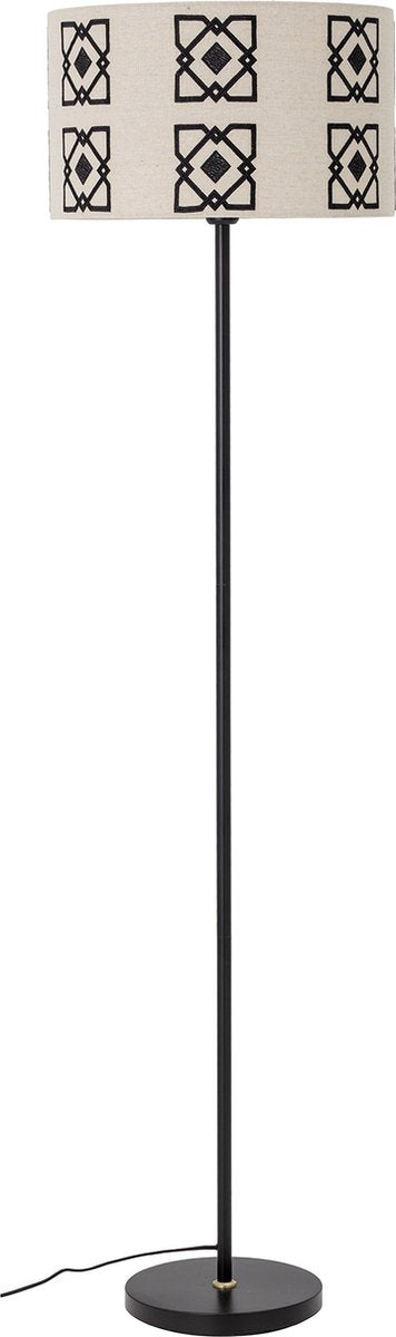 Bloomingville - lampada da terra selita - nero - metallo