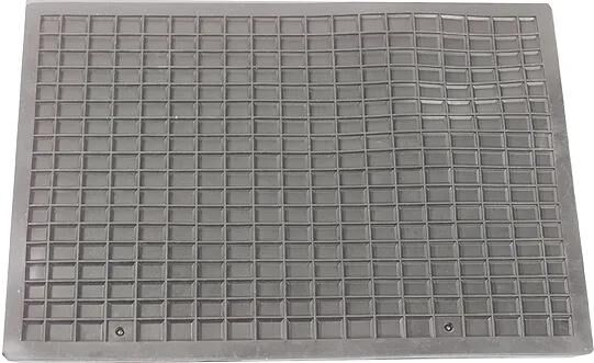 Schönek Black Round Rubber Mat 460x400 mm